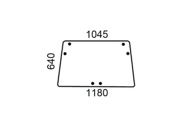 Kabine Heckscheibe AL70099