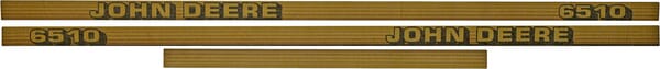 Kabine Aufkleberset "John Deere 6510" TR6510JD