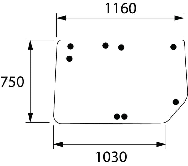 Kabine Heckscheibe oben D8098