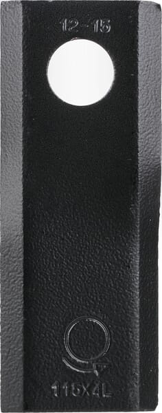 Mähmesser links 115x45x4 mm, Bohrung Ø 18,25 mm, geeignet für Kuhn / John Deere / New Holland, 25er-Packung aus der Kategorie Trommel- und Scheibenmähwerk