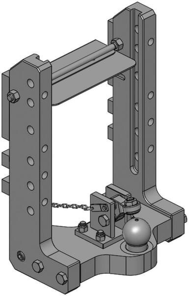 Anhängerkupplungen Lagerbock  K80 390mm S 32 00169811A17