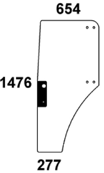 Kabine Türscheibe ER047314N