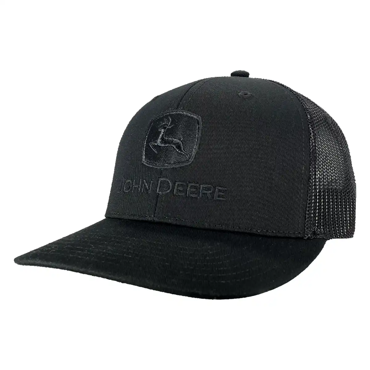 JOHN DEERE Cap Herren Schwarz mit schwarzem Mesh