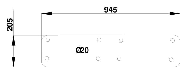 Kabine Heckscheibe unten D8052