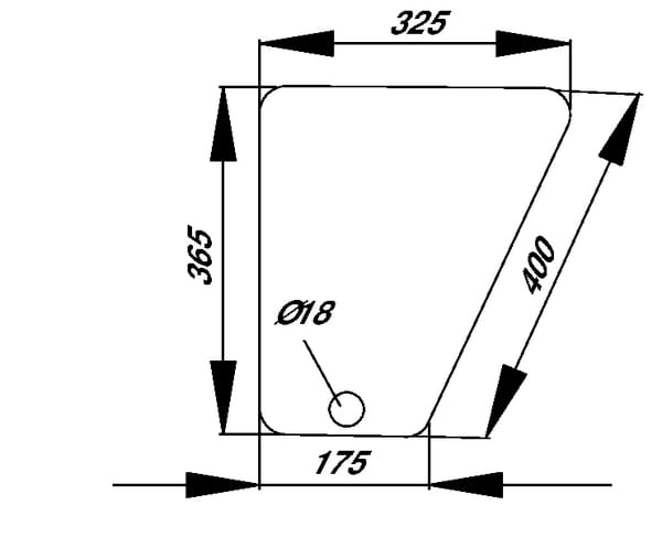 Kabine Frontscheibe unten L57280