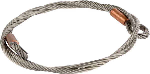 Frontansicht Lemken Edelstahlseil 6x19 + SEL l=250