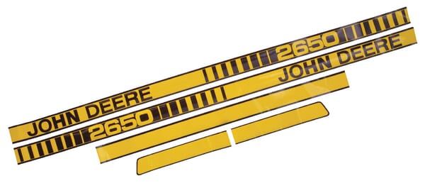 Kabine Aufkleberset "John Deere 2650" TR2650JD