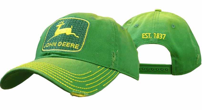 JOHN DEERE Vintage-Cap Used-Look Grün