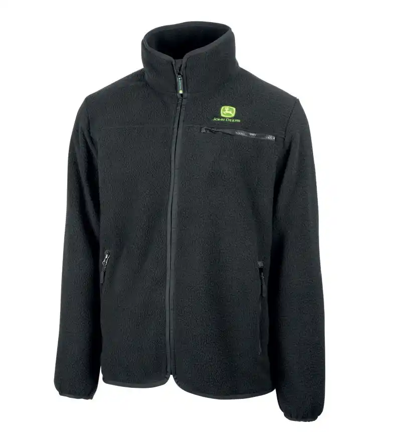 JOHN DEERE Teddyfleece - Jacke Schwarz