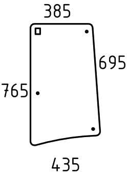 Kabine Seitenfenster links L213352N