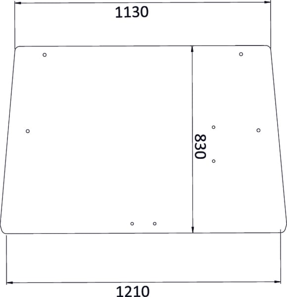 Kabine Heckscheibe oben D8079