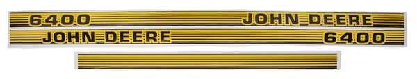 Kabine Aufkleberset "John Deere 6400" TR6400JD