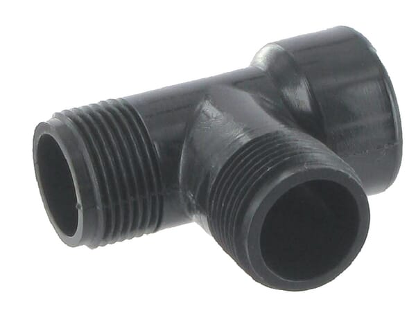 Frontansicht Lemken T-Stück 1x3/4" 2x3/4" Lemken