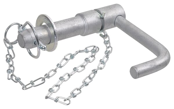 Frontansicht Lemken Oberlenkerbolzen mit Kette KAT