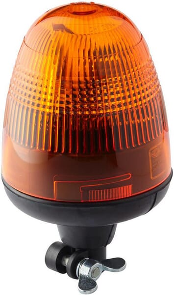 Beleuchtung Rundumleuchte 12 V Rohrstutzenbefestigung Ø 135mm H1  Höhe - 22,2 cm, rund,  bernstein, Gehäuse: schwarz, , Rotaflex    Hella 2RL006846001