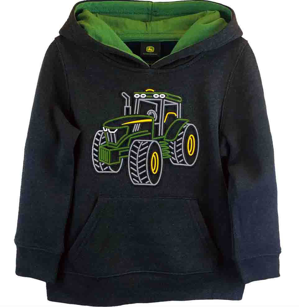 JOHN DEERE Pullover Kinder mit modelliertem Traktor Schwarz