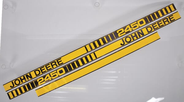 Kabine Aufkleberset "John Deere 2450" TR2450JD