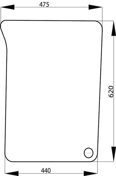 Kabine Frontscheibe unten links L171331N