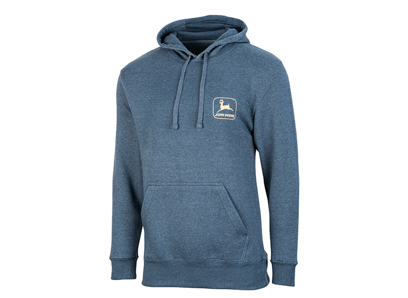 JOHN DEERE Kapuzensweatshirt Vintage-Logo „Parts & Service“ Blau