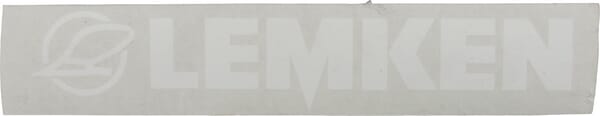 Frontansicht Lemken Aufkleber Logo+LEMKEN (50x260