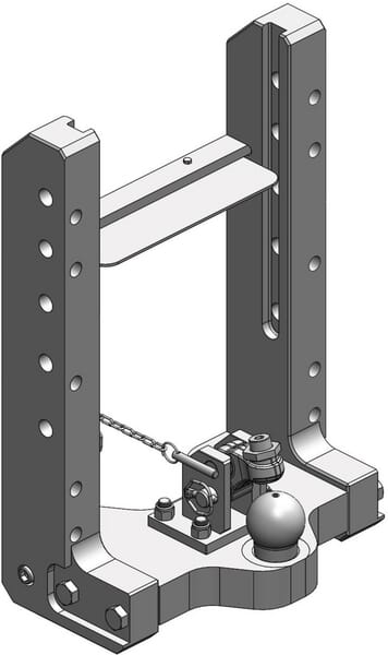 Anhängerkupplungen Lagerbock K80 390mm S32 00168811A17
