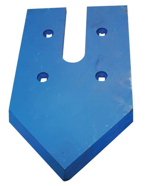 Frontansicht Lemken Flachschar Hartmetall