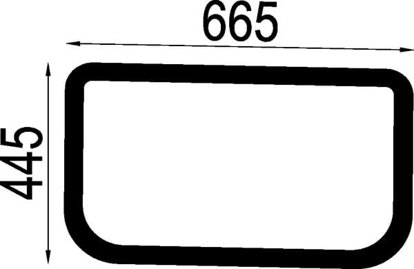 Kabine Dachlukenscheibe AL220911