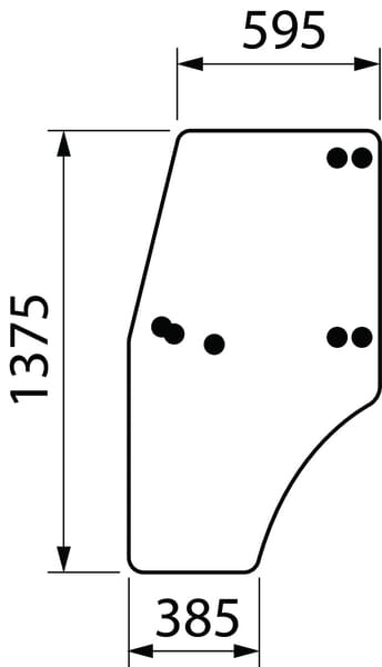 Kabine Türglas komplett ER047754N