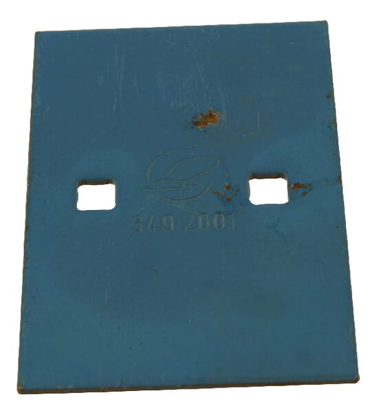 Frontansicht Lemken Abstreifer 90x3x130mm