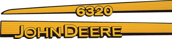 Kabine Aufkleberset "John Deere 6320" TR6320JD