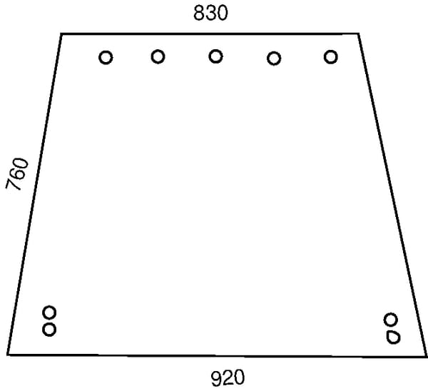Kabine Seitenscheibe l/r getönt D8077