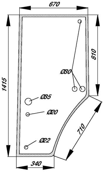 Kabine Türscheibe R131163N