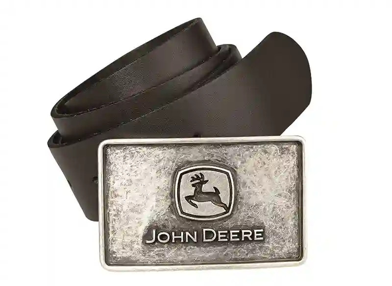 JOHN DEERE Ledergürtel mit gravierter Schließe