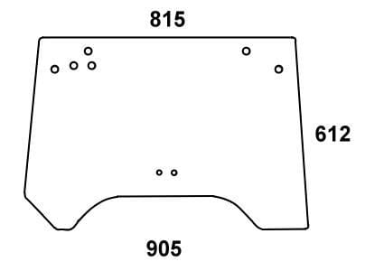 Kabine Heckfenster ER047753N