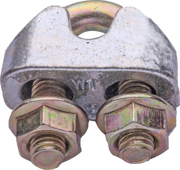 Frontansicht Lemken Drahtseilklemme S8 DIN1142-Zn