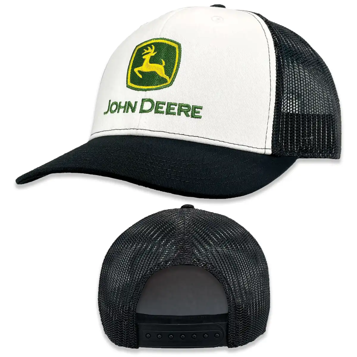 JOHN DEERE Cap Weiß Schwarz
