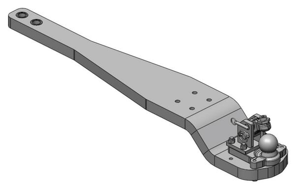 Anhängerkupplungen Heavy Duty Drawbar K80® JD 8RT 8320RT, 8345RT, 8370RT Cat. 4 gekröpft 009644030A17