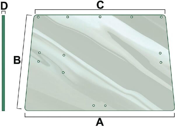 Kabine Heckscheibe VPM7203