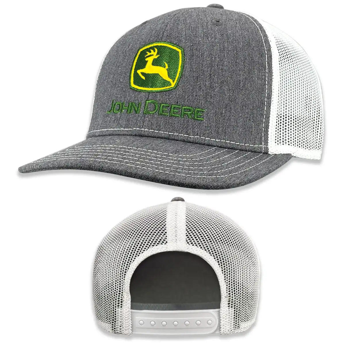 JOHN DEERE Cap Grau-Weiß Mesh