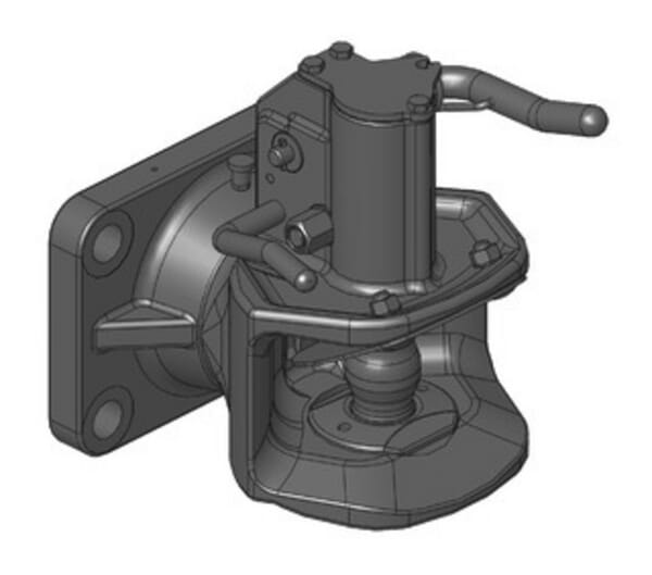 Anhängerkupplungen Anhängerkupplung mit Flansch 160x100mm M20 K2 A11 (Ø38mm) 05160302A02