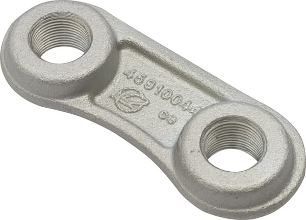 Frontansicht Lemken Gewindeplatte M20x1,5-70x19Zn