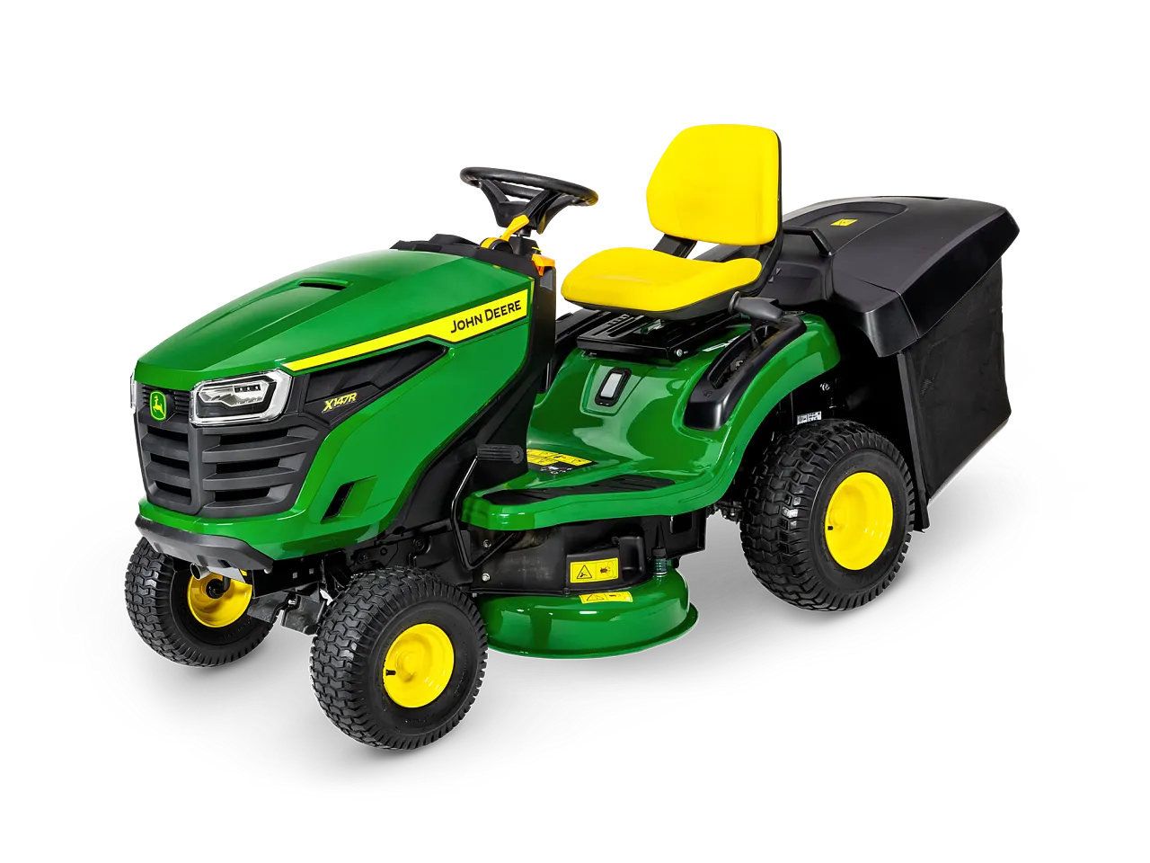 JOHN DEERE Rasentraktor X147R mit Mähwerk und Grasfangkorb