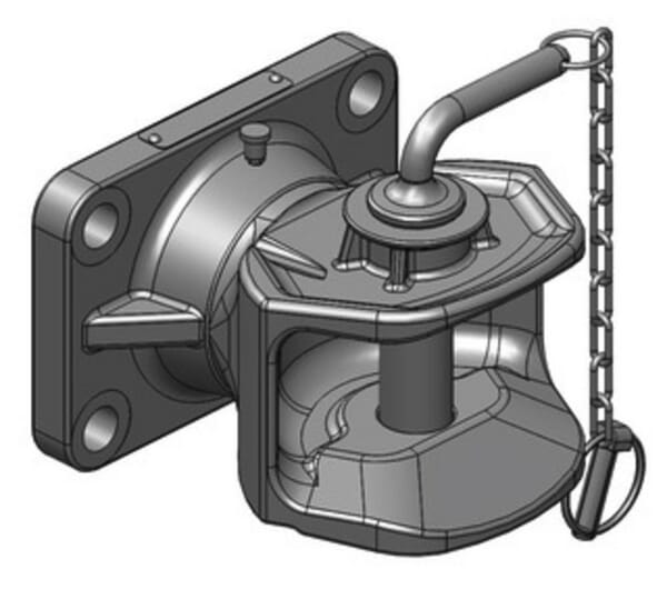 Anhängerkupplungen Anhängerkupplung - mit Flansch 160x100mm 05160501A02