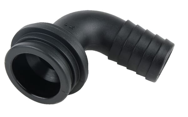 Frontansicht Lemken Schlauchanschluss Bogen 25mm L