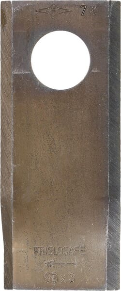 Mähmesser rechts 96x40x3 mm, Bohrung Ø 19 mm, geeignet für Deutz Fahr, 25er-Packung aus der Kategorie Trommel- und Scheibenmähwerk