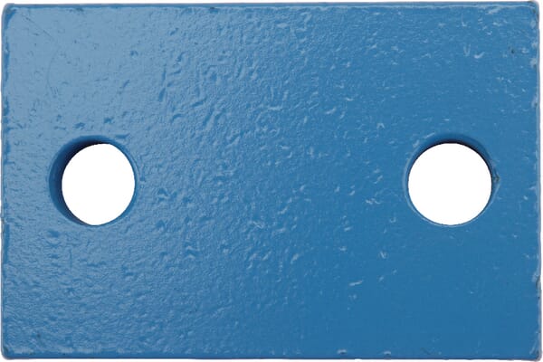 Frontansicht Lemken Gewindeplatte 60x15x90 2xM16