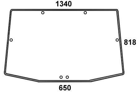 Kabine Heckfenster R131208N