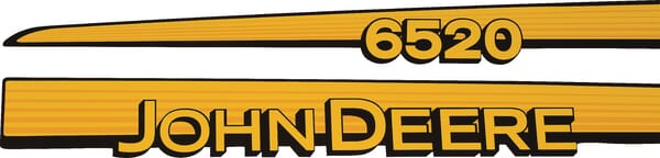 Kabine Aufkleberset "John Deere 6520" TR6520JD