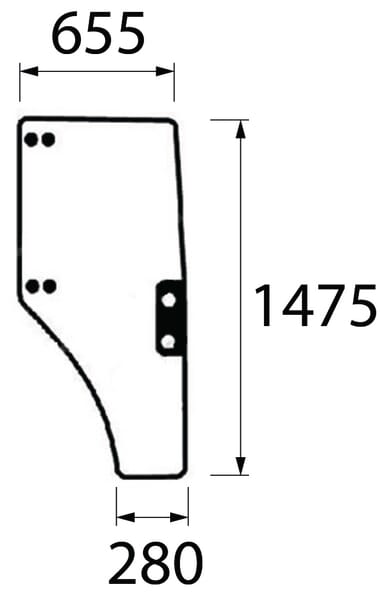 Kabine Türscheibe ER047313N