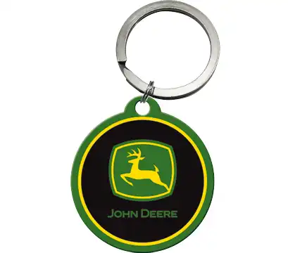 JOHN DEERE Schlüsselanhänger rund „John Deere – Logo“